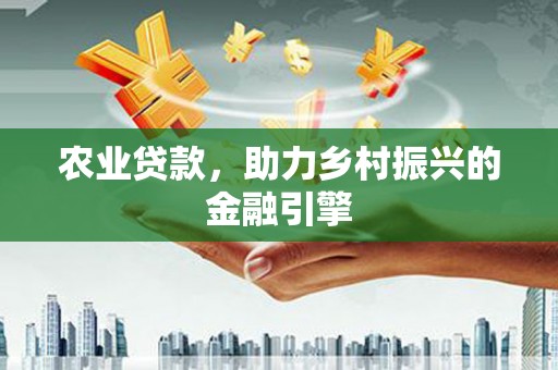 晋江农业贷款，助力乡村振兴的金融引擎