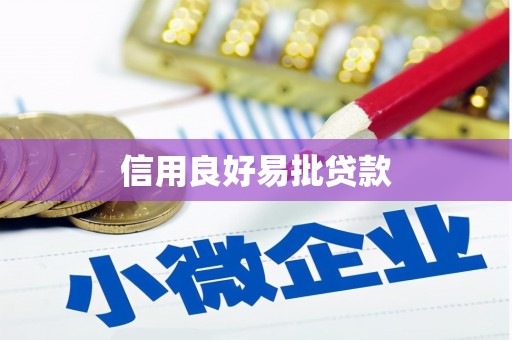 晋江信用良好易批贷款