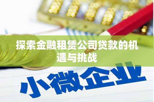 晋江探索金融租赁公司贷款的机遇与挑战