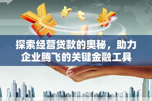晋江探索经营贷款的奥秘，助力企业腾飞的关键金融工具