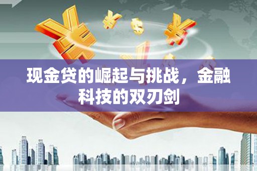 晋江现金贷的崛起与挑战，金融科技的双刃剑