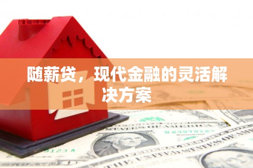 晋江随薪贷，现代金融的灵活解决方案