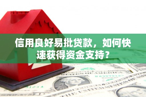 晋江信用良好易批贷款，如何快速获得资金支持？