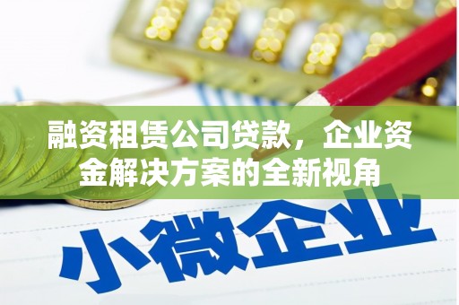 晋江融资租赁公司贷款，企业资金解决方案的全新视角