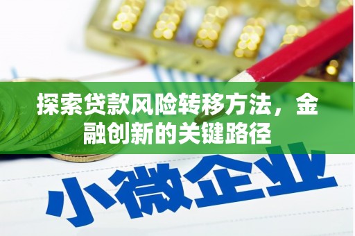 晋江探索贷款风险转移方法，金融创新的关键路径