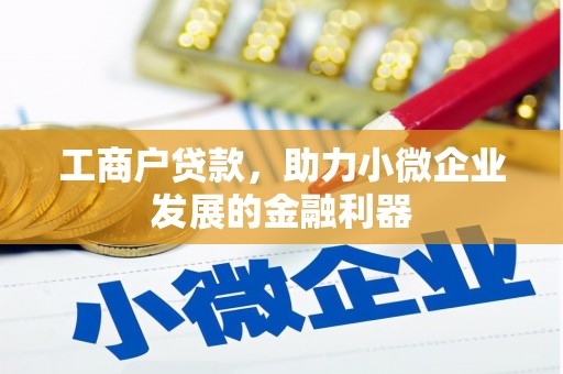 晋江工商户贷款，助力小微企业发展的金融利器