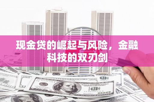 晋江现金贷的崛起与风险，金融科技的双刃剑