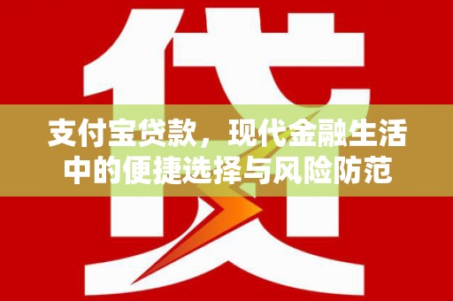 晋江支付宝贷款，现代金融生活中的便捷选择与风险防范