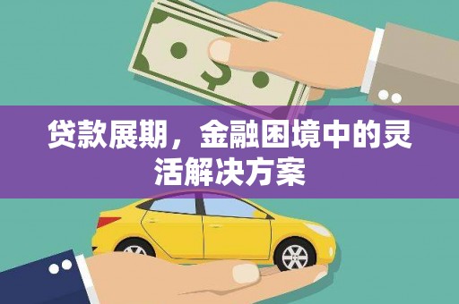 晋江贷款展期，金融困境中的灵活解决方案