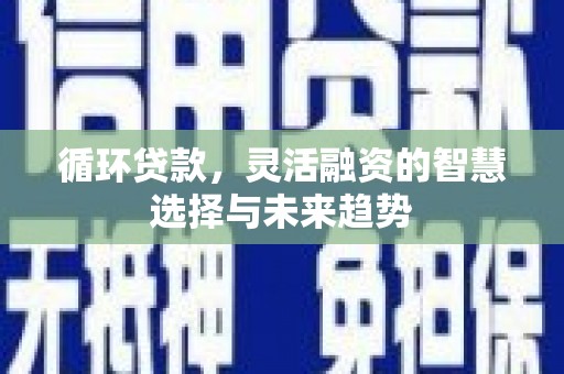 晋江循环贷款，灵活融资的智慧选择与未来趋势