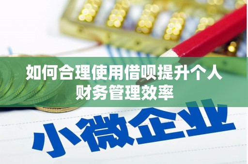 晋江如何合理使用借呗提升个人财务管理效率