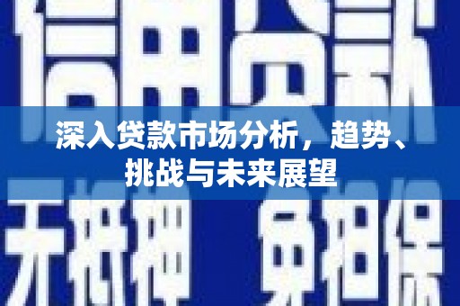 晋江深入贷款市场分析，趋势、挑战与未来展望