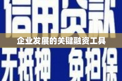 晋江企业发展的关键融资工具