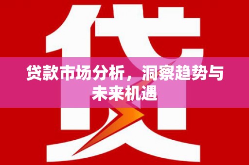 晋江贷款市场分析，洞察趋势与未来机遇
