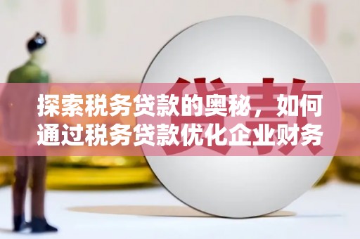 晋江探索税务贷款的奥秘，如何通过税务贷款优化企业财务