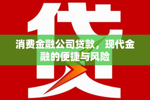 晋江消费金融公司贷款，现代金融的便捷与风险