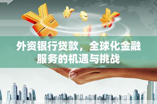 晋江外资银行贷款，全球化金融服务的机遇与挑战