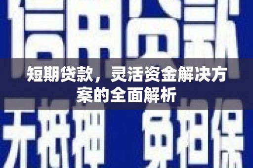 晋江短期贷款，灵活资金解决方案的全面解析
