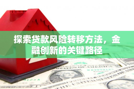 晋江探索贷款风险转移方法，金融创新的关键路径