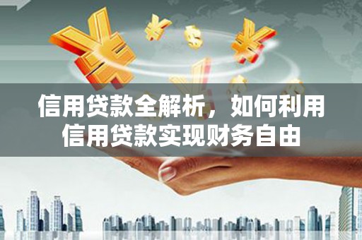 晋江信用贷款全解析，如何利用信用贷款实现财务自由