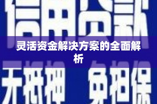 晋江灵活资金解决方案的全面解析